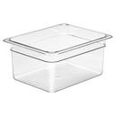 Cambro Camwear Polycarbonate Clear Half Size Food Pan, 6 inch
