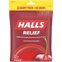 Halls Menthol Lyptus Cherry Cough Drops, 80 count -- 12 per case
