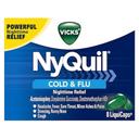 Vicks Nyquil Cold and Flu Congestion Medicine Liquid Caps - 8 per pack -- 24 packs per case