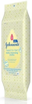 Johnsons Baby Cleansing Cloth, 15 count per pack -- 6 per case.
