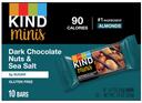 Kind Healthy Snacks Minis Dark Chocolate Nuts and Sea Salt Bar, 7 Ounce -- 8 per case
