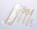 WNA Deluxe Heavy Weight Polystyrene 2 Ply Champagne Knife Fork Spoon Salt and Pepper, 17 x 14 inch -- 250 per case.