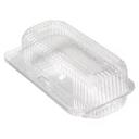 Detroit Foaming Clear Hot Dog Hinged Container, 5-3/4 x 2-2/8 x 2-1/2 -- 250 per case.