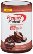Premier Protein 100 Percent Whey Chocolate Protein Powder, 28 Ounce -- 4 per case