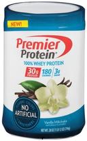 Premier Protein 100 Percent Whey Vanilla Protein Powder, 28 Ounce -- 4 per case