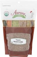 Aurora Natural Organic Brown Lentils, 22 Ounce -- 10 per case