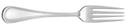 World Tableware International 18/8 Collection Geneva Stainless Steel European Dinner Fork -- 12 per case.