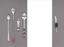 World Tableware Stainless Steel Red Tip Bar Spoon, 11 inch -- 24 per case.