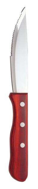 World Tableware Red Pakka Wood Handle Beef Baron II Steak Knife, 10 inch Length -- 12 per case.