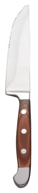 World Tableware Spanish Pakkawood Handle Full Tang Jumbo Steak Knife, 9 1/2 inch Length -- 12 per case.