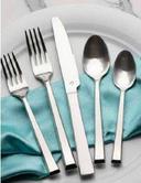 World Tableware Santorini Satin Dessert Spoon, 7 1/4 inch -- 12 per case.