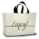 Command Packaging 24 X 14 x 11 inch Plastic Enjoy Logo Soft Loop Carry Out Bag, 500 count -- 500 per case