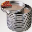 American Metalcraft 14 Gauge Hardcoat Aluminum Solid Self Stacking Perforated Pizza Pan, 9 inch Dia.