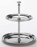 American Metalcraft Stainless Steel Two Tier Stand, 7 inch Dia