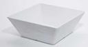 American Metalcraft Faux Slate Collection White Melamine Square Serving Bowl, 208 Ounce