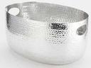 American Metalcraft Silver Hammered Aluminum Beverage Tub, 10 Quart
