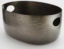 American Metalcraft Black Hammered Aluminum Beverage Tub, 16 1/4 Quart