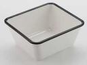 American Metalcraft Melamine Black Rimmed/White Serving Bowl, 44 Ounce