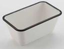 American Metalcraft Melamine Black Rimmed/White Serving Bowl, 64 Ounce