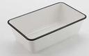 American Metalcraft Melamine Black Rimmed White Serving Bowl, 64 oz