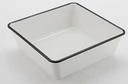 American Metalcraft Melamine Black Rimmed/White Serving Bowl, 98 Ounce