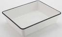 American Metalcraft Melamine Black Rimmed/White Serving Bowl, 131 Ounce