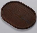 American Metalcraft Rimmed Oval Ash Wood Serving Board, 12 inch Length