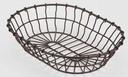 American Metalcraft Bronze Wire Oval Basket, 11 inch Length