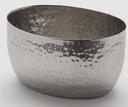 American Metalcraft Hammered Stainless Steel Oval Sauce Cup, 8 Ounce