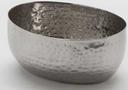 American Metalcraft Hammered Stainless Steel Oval Sauce Cup, 4 Ounce