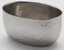 American Metalcraft Hammered Stainless Steel Oval Sauce Cup, 3 Ounce
