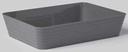 American Metalcraft Gray ABS Plastic Rectangular Serving Bowl, 156 Ounce