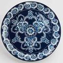 American Metalcraft Isabella Collection Melamine Blue and White Plate, 11 inch Dia X 1 inch Height
