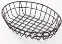 American Metalcraft Black Oval Wire Grid Basket, 11 inch Length x 8 inch Width x 2-1/2 inch Height