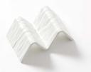 American Metalcraft White Faux Slate Melamine Taco Holder 1 or 2 Compartment Taco Holder, 5 x 3 x 2 inch