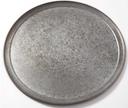 American Metalcraft Onyx Galvanized Aluminum Wide Rim Pan, 18 inch Dia X 3/8 inch Height, 7MM