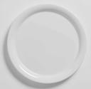 American Metalcraft Jane Collection White Melamine Narrow Rim Plate, 9 inch Dia X 3/4 inch Height