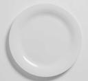 American Metalcraft Jane Collection White Melamine Wide Rim Plate, 10-1/2 inch Dia X 3/4 inch Height