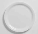 American Metalcraft Jane Collection White Melamine Narrow Rim Plate, 10-1/2 inch Dia X 3/4 inch Height