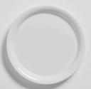 American Metalcraft Jane Collection White Melamine Narrow Rim Bread and Butter Plate, 6-1/2 inch Dia X 5/8 inch Height