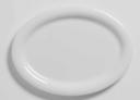 American Metalcraft Jane Collection White Melamine Oval Serving Platter, 9-3/4 inch Length x 7-1/4 inch Width x 1/2 inch Height
