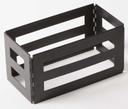 American Metalcraft Third Size Black Twilight Crate, 12 inch Length