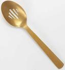 American Metalcraft Vintage Gold Hammered Slotted Spoon, 10 inch Length