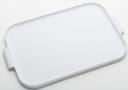 American Metalcraft Melamine White Large Rectangular Serving Tray, 19 1/8 inch Length