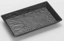 American Metalcraft Faux Slate Collection Black Melamine Serving Platter, 12 inch Length x 7 inch Width x 1-1/2 inch Height