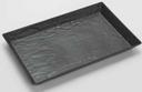American Metalcraft Faux Slate Collection Black Melamine Serving Platter, 18 inch Length x 8-1/4 inch Width x 2 inch Height