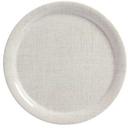 American Metalcraft Jane Casual Collection Linen Melamine Narrow Rim Plate, 9 inch Dia X 3/4 inch Height