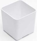 American Metalcraft White Melamine Square Jar, 22 Ounce Capacity
