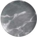 American Metalcraft Mix and Matte Collection Melamine Round Gray Marble Coupe Plate, 11 1/2 inch Length