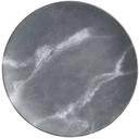 American Metalcraft Mix and Matte Collection Melamine Gray Marble Round Coupe Plate, 9 inch Length